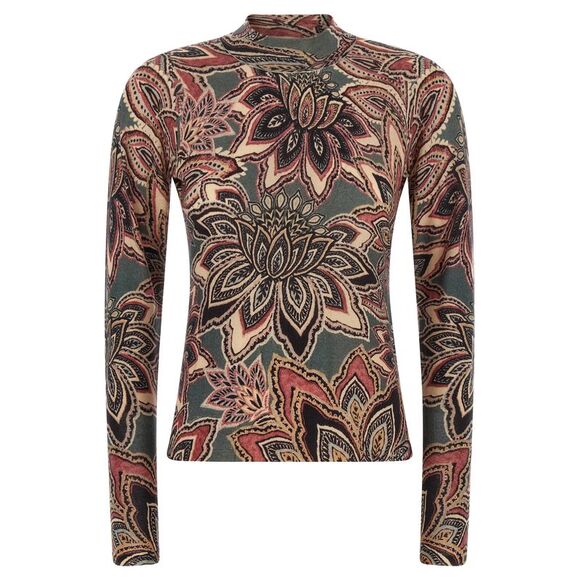 FARM RIO Tops - FARM RIO Multicolor Wool Pattern Women's Shirt